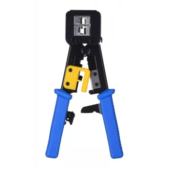 Alantec NI040 krimpēšanas knaibles RJ-45 savienotājiem, tērauda konstrukcija, plastmasas rokturi, melni/zili