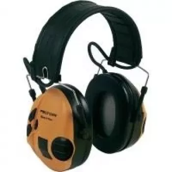 3M Peltor SportTac ausu aizsargi ar galvas saiti, melni/zaļi, H=29 M=23 L=16, 26 dB, vadu, bateriju
