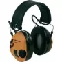 3M Peltor SportTac ausu aizsargi ar galvas saiti, melni/zaļi, H=29 M=23 L=16, 26 dB, vadu, bateriju