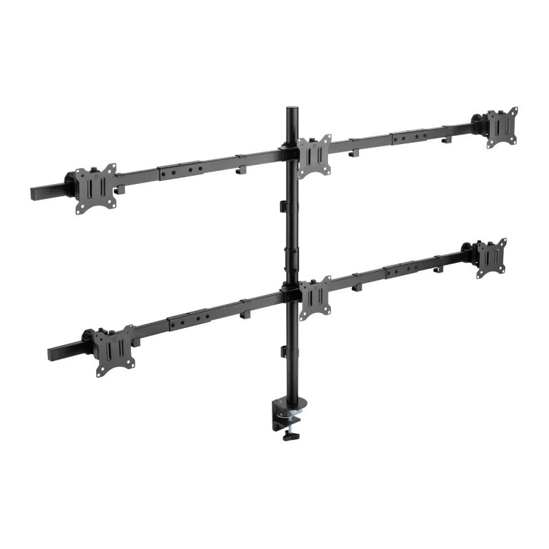 Sienas stiprinājums SBOX LCD-352/6-2 17–32 collu displejiem, 7×7 kg, VESA 100×100