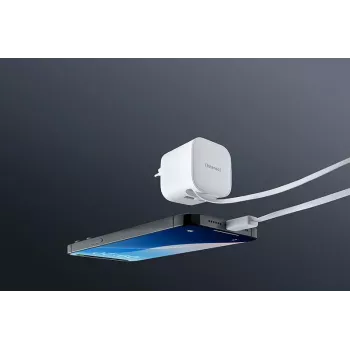 Intenso W65ACIC 65 W GaN barošanas bloks, 1x USB-C, 1x USB-A, melns