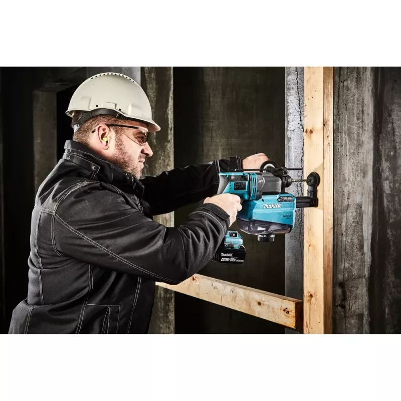 MAKITA DHR182ZU Bezvadu kombinētais āmurs, 18V, zils/melns, Bluetooth, bez akumulatora un lādētāja