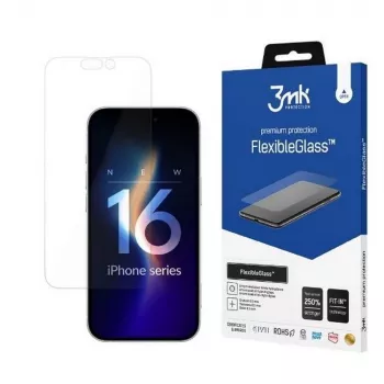 Rūdīts ekrāna aizsargs 3MK FlexibleGlass iPhone 16 Pro