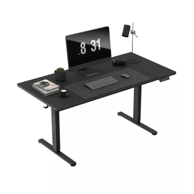 Elektriski regulējams spēļu galds Mark Adler MA-Leader 7.6 Melns — 160×80 cm, 72–118 cm, 70 kg maks.