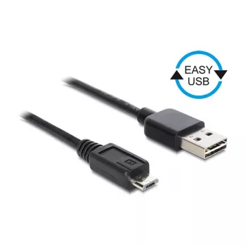 DELOCK kabelis EASY-USB 2.0 Type-A spraudnis > USB 2.0 Type Micro-B spraudnis 50 cm melns