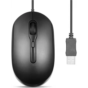 Perixx PERIMICE-222UB optiskā pele klusa USB-A melna