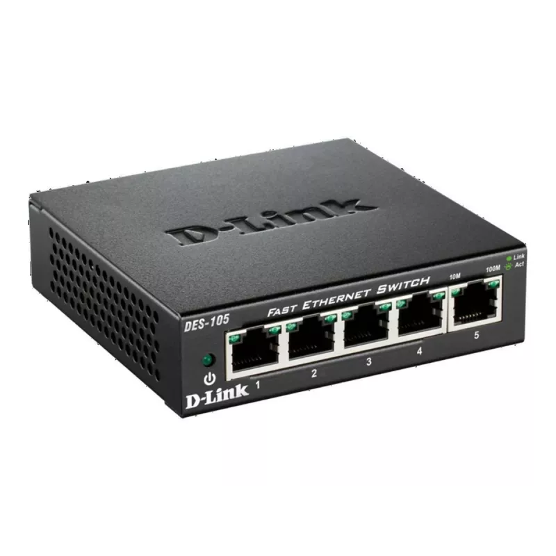 D-Link DES-105 Nenodrošināts L2 Slēdzis