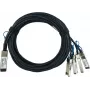 DAC kabelis CBO Q28-4S28-DAC-3M QSFP28 uz 4× SFP28 tiešā pieslēguma varš, 3 m