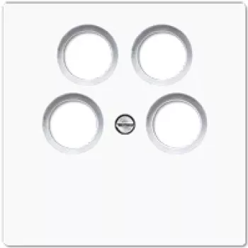 JUNG LS 990-4 SAT2 WW - Balts - Termoplasts - tradicionāls - JUNG - TV + SAT