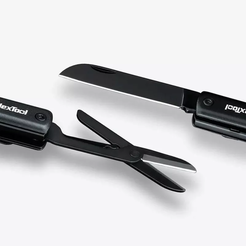 Daudzfunkcionāla pildspalvas lukturīte Nextool NE20026 — LED 50 lm, 90 min darbība, nerūsējošā tērauda nazis, šķēres, USB-C, alumīnijs, 125×15 mm, 38 g