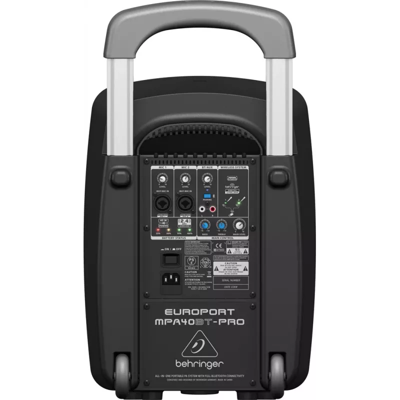 2-virzienu skaļrunis Behringer Europort MPA40BT-PRO 40W