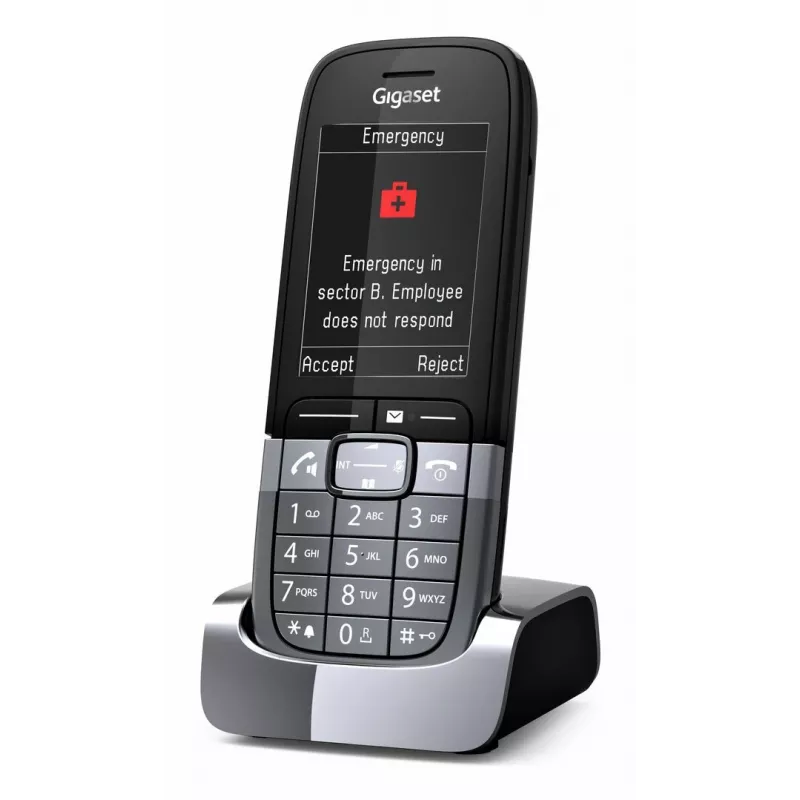 Gigaset SL850H Pro DECT bezvadu telefonarīkstes ar zvanītāja ID, titāna krāsa