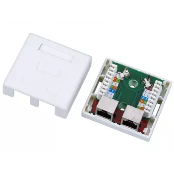 Alantec RJ45 sieviešu vadu savienotājs GN004, balts