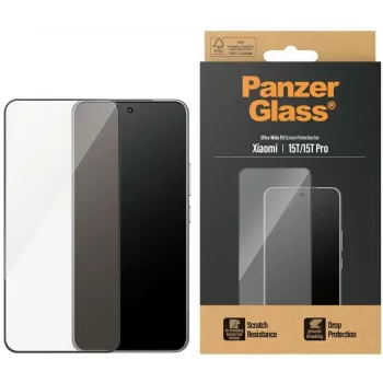 PanzerGlass ekrāna aizsargs | Xiaomi 15T/15T Pro | Caurspīdīgs | Ultra-Wide Fit