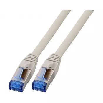 EFB-Elektronik RJ45 savienotājkabelis Cat.6A S/FTP TPECat.7 neapstrādāts kabelis superflex Pelēks 7,5m (K5525FGR.7,5)