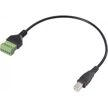 Renkforce USB 2.0 adaptera kabelis [1x 2.0 Plug B - 1x Clamp Connection] RF-6443964 30 cm