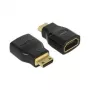 Pārejas savienotājs Mini-HDMI uz HDMI DeLOCK 65665
