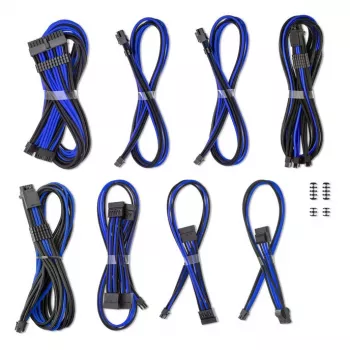 CableMod dubultkomplekts 12V 2x6-pin Corsair RMi/RMx – zils apvalks