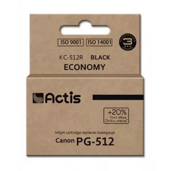 Actis KC-512R tinte (aizstāj Canon PG-512; standarta; 15 ml; melna)