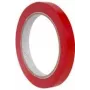 Iepakojuma lente agipa 12 mm x 66 m PVC sarkana — maisiņu aizzīmogošanai, 1 gab.