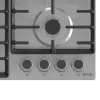 Gorenje G642ABX gāzes plīts virsma, nerūsējošais tērauds, iebūvējama, 60 cm, 4 zonas