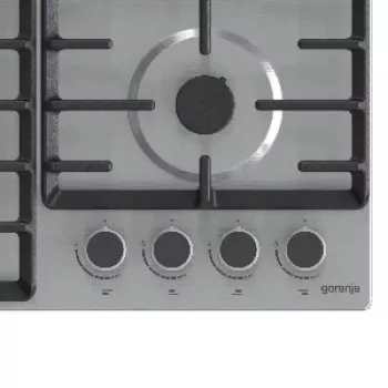 Gorenje G642ABX gāzes plīts virsma, nerūsējošais tērauds, iebūvējama, 60 cm, 4 zonas