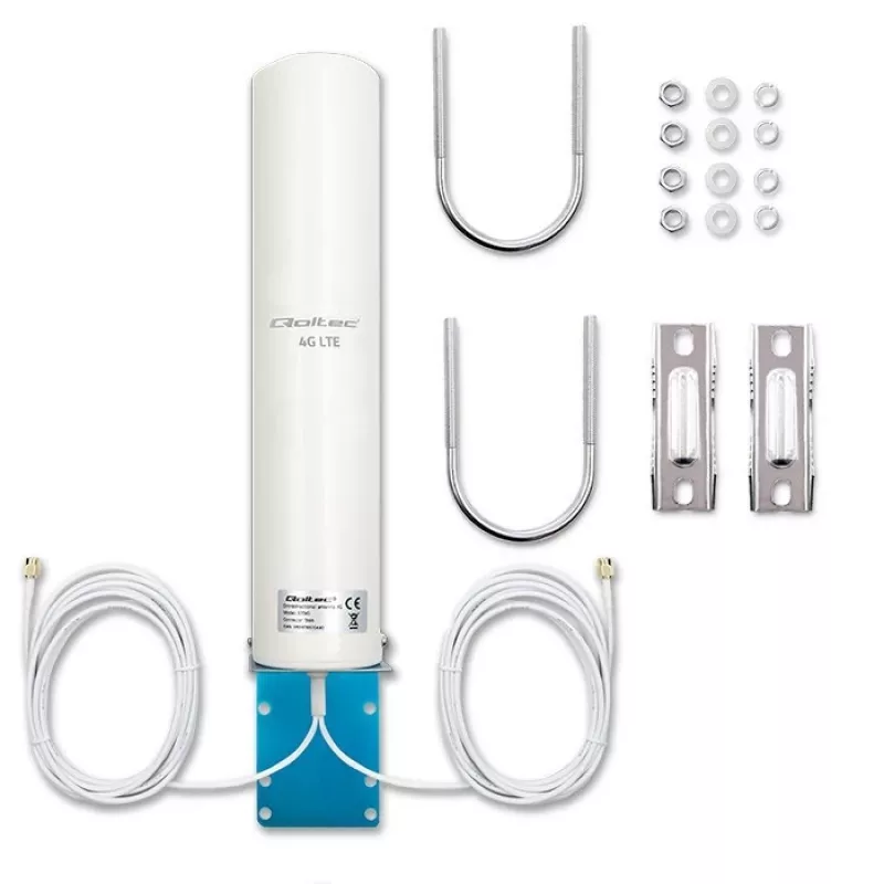 Omnivirziena 4G LTE dubultā antena QOLTEC 57045 12 dBi