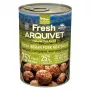 Slapjā suņu barība ARQUIVET Fresh Iberian Pork Meatballs 400 g – pilnvērtīga konservēta diēta, bezgraudu, pieaugušiem suņiem