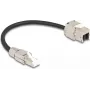 DeLOCK kabelis RJ45 spraudnis lauka montāžai uz Keystone moduli RJ45 ligzdu Cat.6A 25 cm