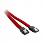 CableMod ModMesh SATA kabelis - Serial ATA 150/300/600 - SATA (sievišķais) uz SATA (sievišķais) - 60cm - Sarkans (CM-CAB-SATA-N60KR-R)