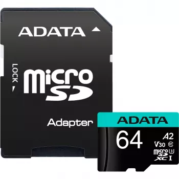 Atmiņas karte ADATA 64GB MicroSDXC UHS-I Premier Pro