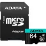 Atmiņas karte ADATA 64GB MicroSDXC UHS-I Premier Pro