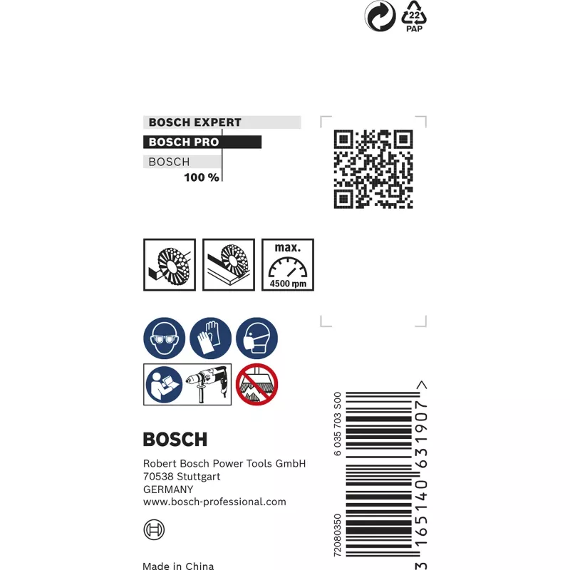Bosch 2 608 622 110 stiepļu ritenis 3 cm