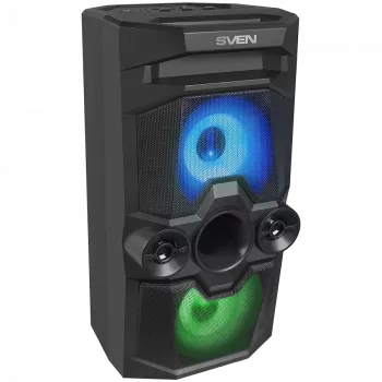 Skaļrunis SVEN PS-650, melns (50W, TWS, Bluetooth, FM, USB, microSD, LED displejs, 4000mAh)