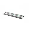 Lanberg PPU5-0024-B - 24 portu RJ-45 Cat5e sadales panelis - melns - metāls - 19 inch 0.5U
