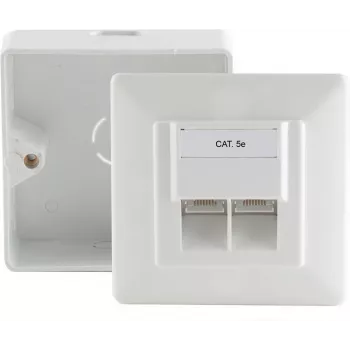 ShiverPeaks BS74251-SET RJ-45 sienas kontaktligzda balta