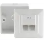 ShiverPeaks BS74251-SET RJ-45 sienas kontaktligzda balta