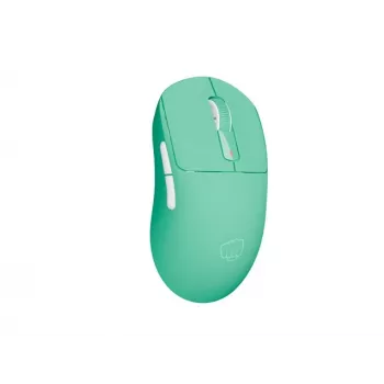 Bezvadu pele Fury Tanto T4 Piparmētru zaļa — regulējams DPI, USB uztvērējs, ergonomisks dizains