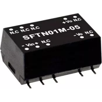 MEAN WELL SFTN01M-15 līdzstrāvas pārveidotājs 1 W 15 V ievade 10.8–13.2 V