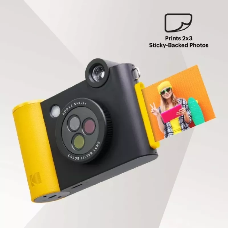 Momentānā drukas kamera Kodak SMILE+ 2x3 Melna