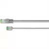 Goobay Ultra-Flexible CAT 8.1 Patch Cable slim U/FTP Grey - īpaši īss spraudnis 99.9% (74349)