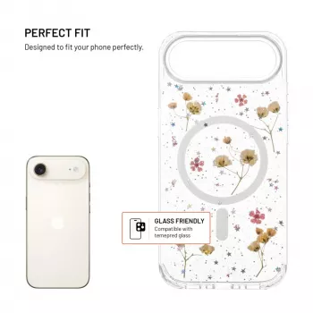 FIXED aizmugurējais vāciņš Apple iPhone Air — TPU, MagBloom saderīgs, Blush Plum