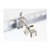 DeLOCK 66477 Keystone turētājs montāžai uz DIN sliedes, 1 ports, ar marķējuma lauku, metāla