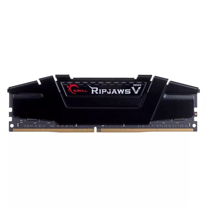 G.SKILL Ripjaws V sērijas DDR4 RAM 64 GB (4x16 GB) 3200 MT/s CL16-18-18-38 1,35 V datora atmiņa UDIMM - melna (F4-3200C16Q-64GVK)