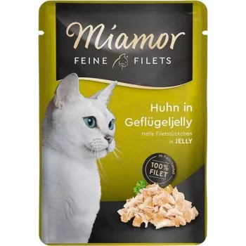 MIAMOR Feine Filets Vistas gaļa ar putnu želejā - mitrā kaķu barība - 100g