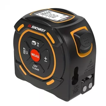 Lāzera attāluma mērītājs SNDWAY SW-TM60A — 60 m diapazons, ±5 mm precizitāte