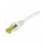 Patch kabelis RJ45, CAT6A 500MHz, 2m, Balts, S-STP (S/FTP), TPE/LSZH (Ultraflex), AWG26, ar Cat.7 izejas kabeli, Synergy 21 (S217633)