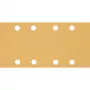 Slīpēšanas loksnes Bosch 93x186 mm K80, 50 gab., 8 caurumi, kokam un krāsai (Expert)