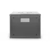 DIGITUS Professional Unique DN-19 09U-6/6-SW - Tīkla skapis - 9U, 19 inch, melns RAL 9005