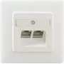 Rutenbeck 138112070 RJ-45 kontaktligzda, balta